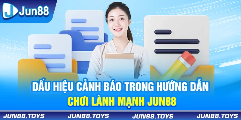 Dấu hiệu cảnh báo trong hướng dẫn chơi lành mạnh Jun88
